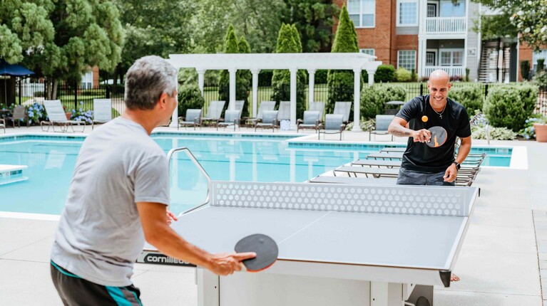 Poolside Ping Pong Table