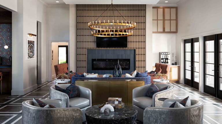 Resident Lounge with Plush Seating